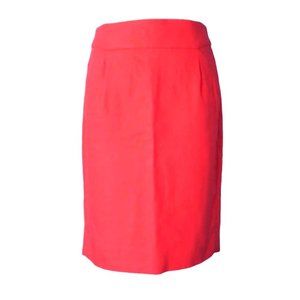 J. CREW pencil skirt in coral, POCKETS! Sz 4
